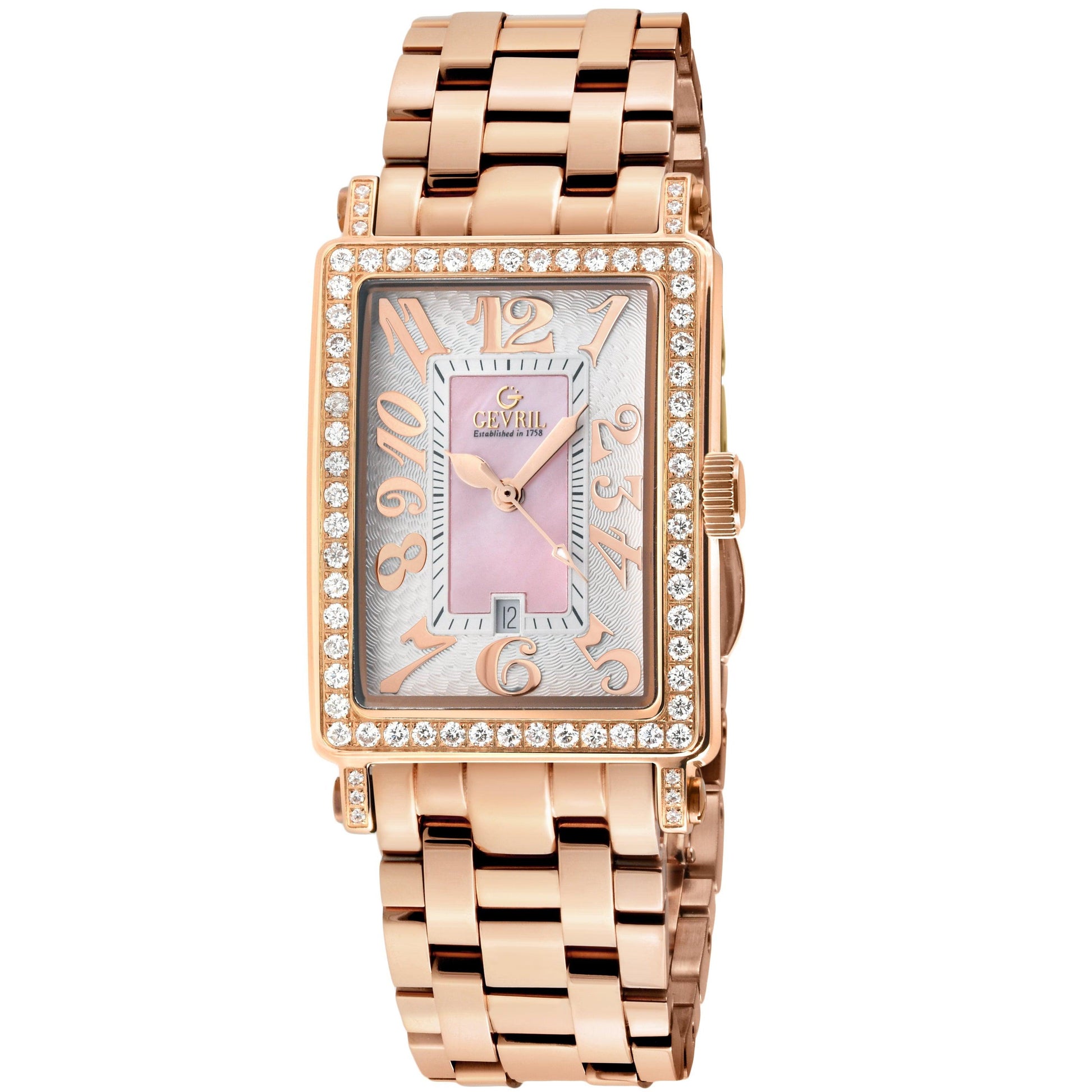 Gevril-Luxury-Swiss-Watches-Gevril Avenue of Americas Mini - Diamond-7345RLB
