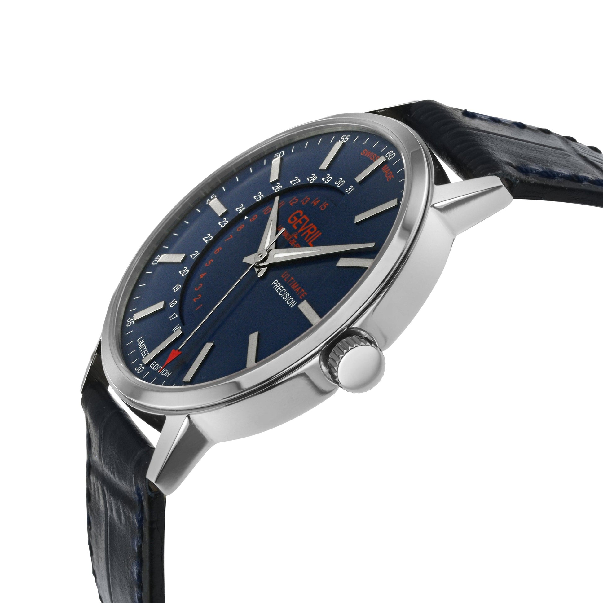 Gevril-Luxury-Swiss-Watches-Gevril Guggenheim Ultra Thin 3.6mm Automatic-