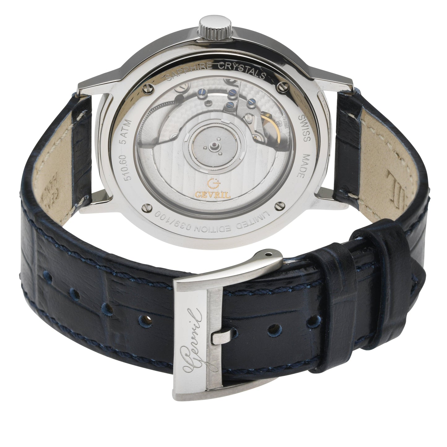 Gevril-Luxury-Swiss-Watches-Gevril Guggenheim Ultra Thin 3.6mm Automatic-
