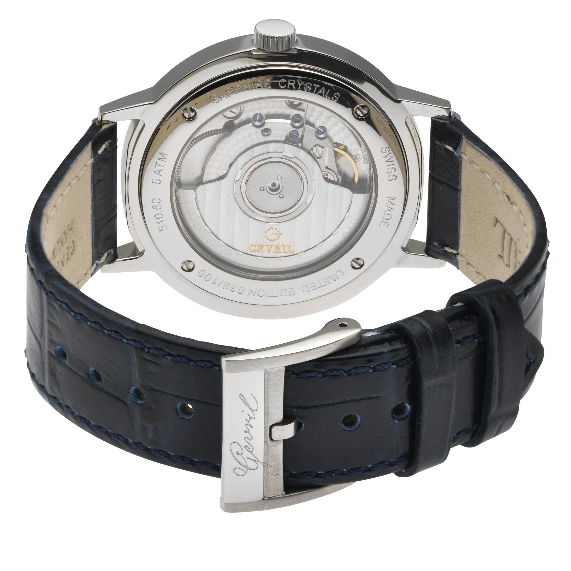 Gevril-Luxury-Swiss-Watches-Gevril Guggenheim Ultra Thin 3.6mm Automatic-