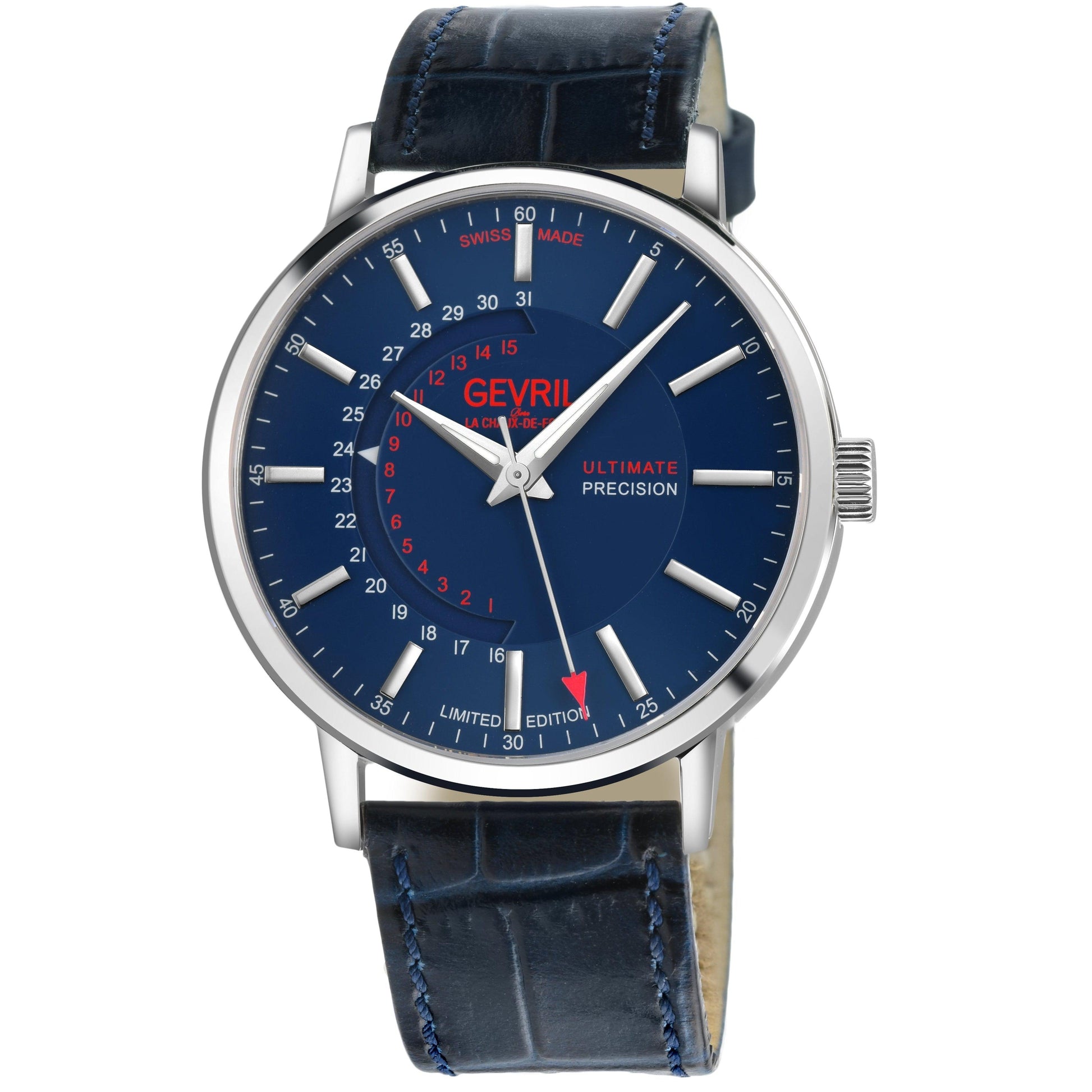Gevril-Luxury-Swiss-Watches-Gevril Guggenheim Ultra Thin 3.6mm Automatic-