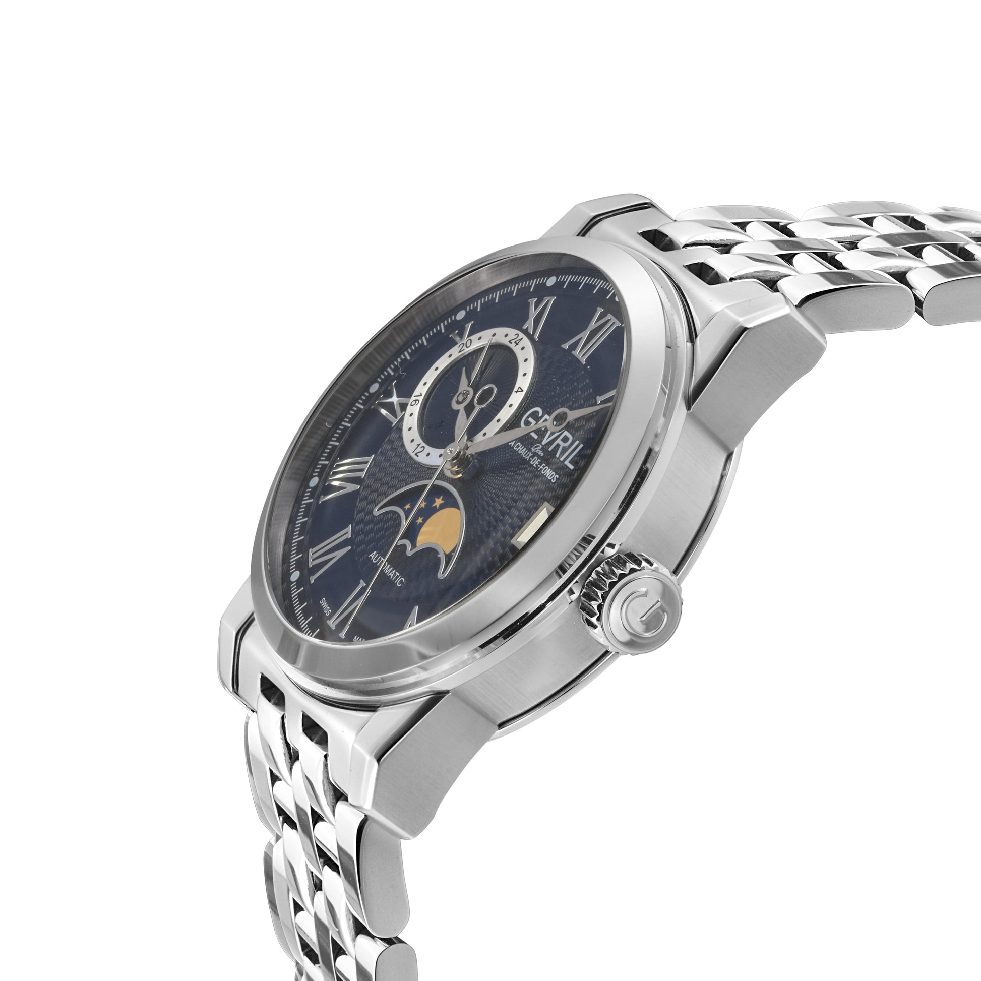 Gevril-Luxury-Swiss-Watches-Gevril Madison Swiss Automatic - Moon Phase-2591