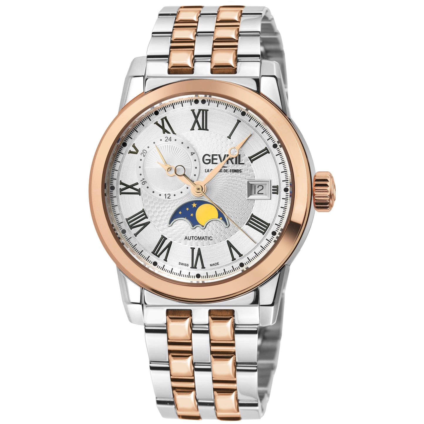 Gevril-Luxury-Swiss-Watches-Gevril Madison Swiss Automatic - Moon Phase-2593