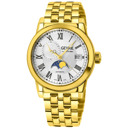 Gevril-Luxury-Swiss-Watches-Gevril Madison Swiss Automatic - Moon Phase-