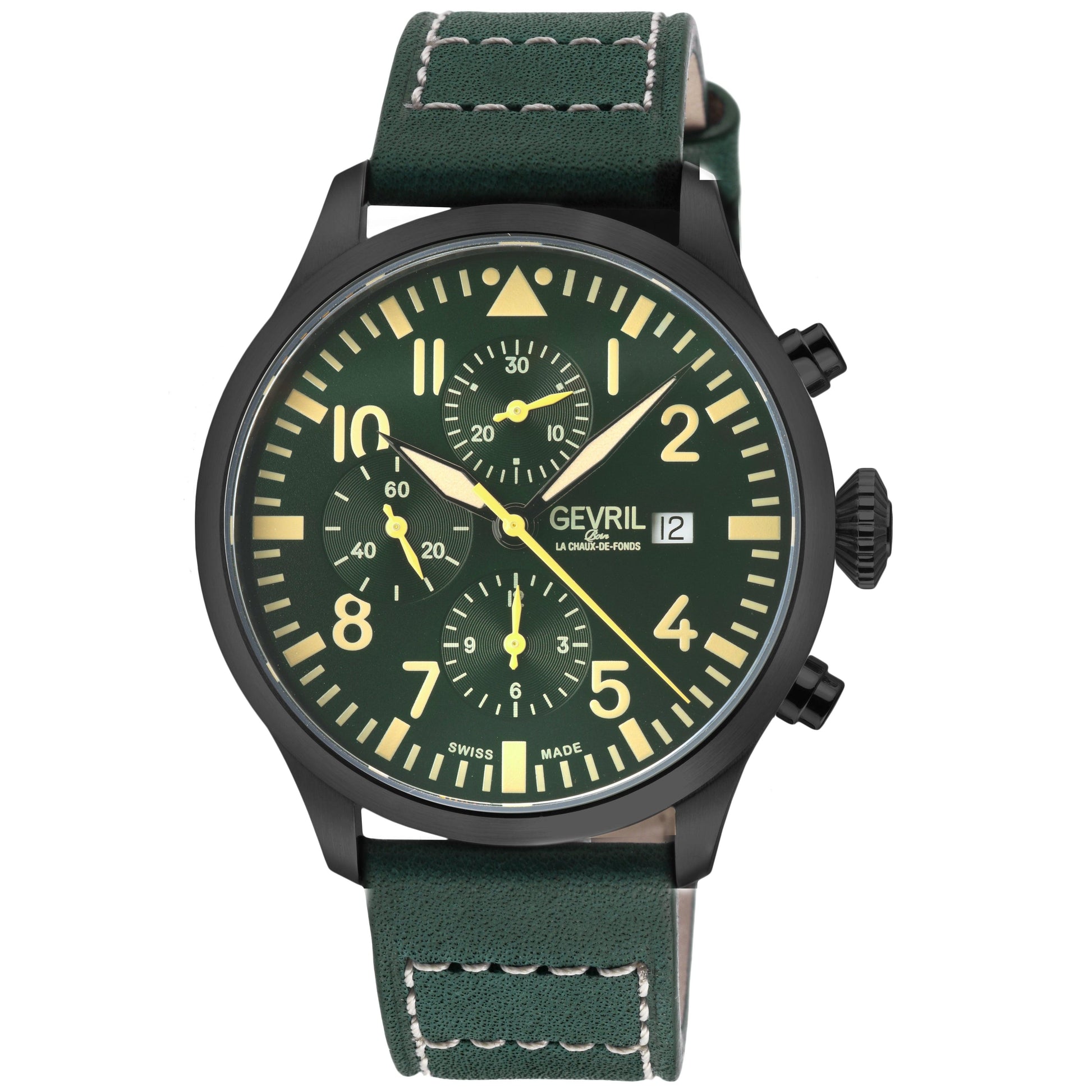 Gevril-Luxury-Swiss-Watches-Gevril Vaughn Chronograph - Pilot-47104-1