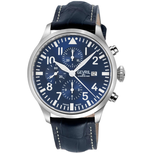 Gevril-Luxury-Swiss-Watches-Gevril Vaughn Chronograph - Pilot-