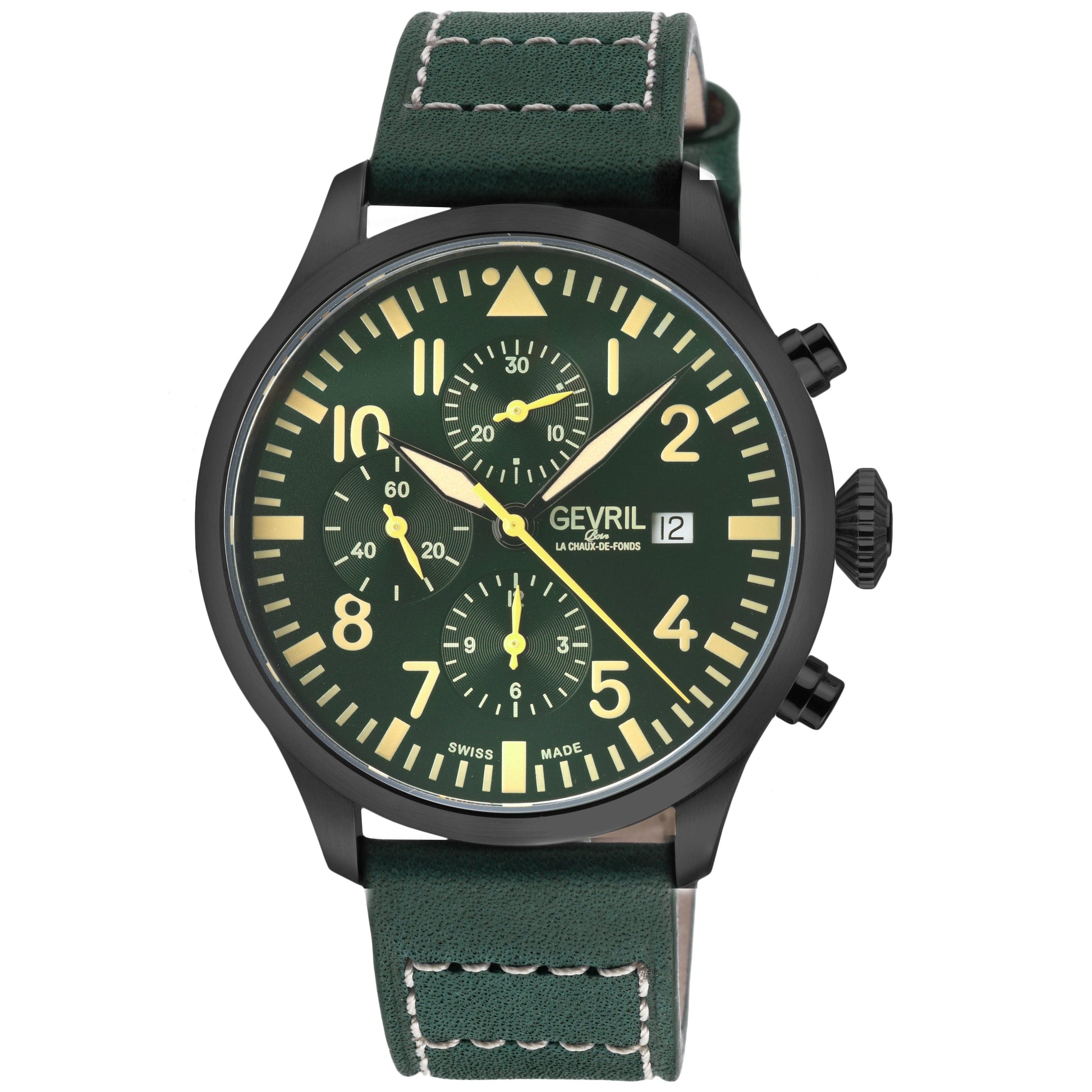 Gevril-Luxury-Swiss-Watches-Gevril Vaughn Chronograph - Pilot-