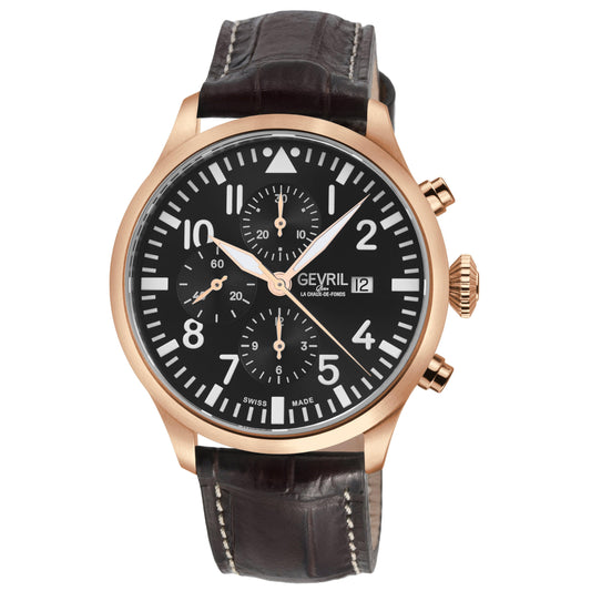 Gevril-Luxury-Swiss-Watches-Gevril Vaughn Chronograph - Pilot-