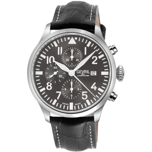 Gevril-Luxury-Swiss-Watches-Gevril Vaughn Chronograph - Pilot-