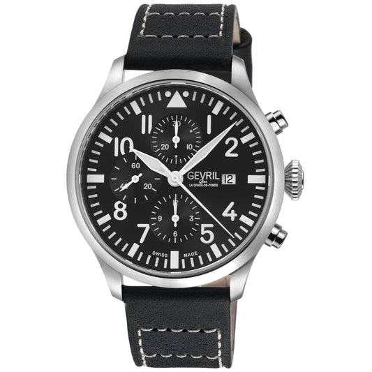 Gevril-Luxury-Swiss-Watches-Gevril Vaughn Chronograph - Pilot-
