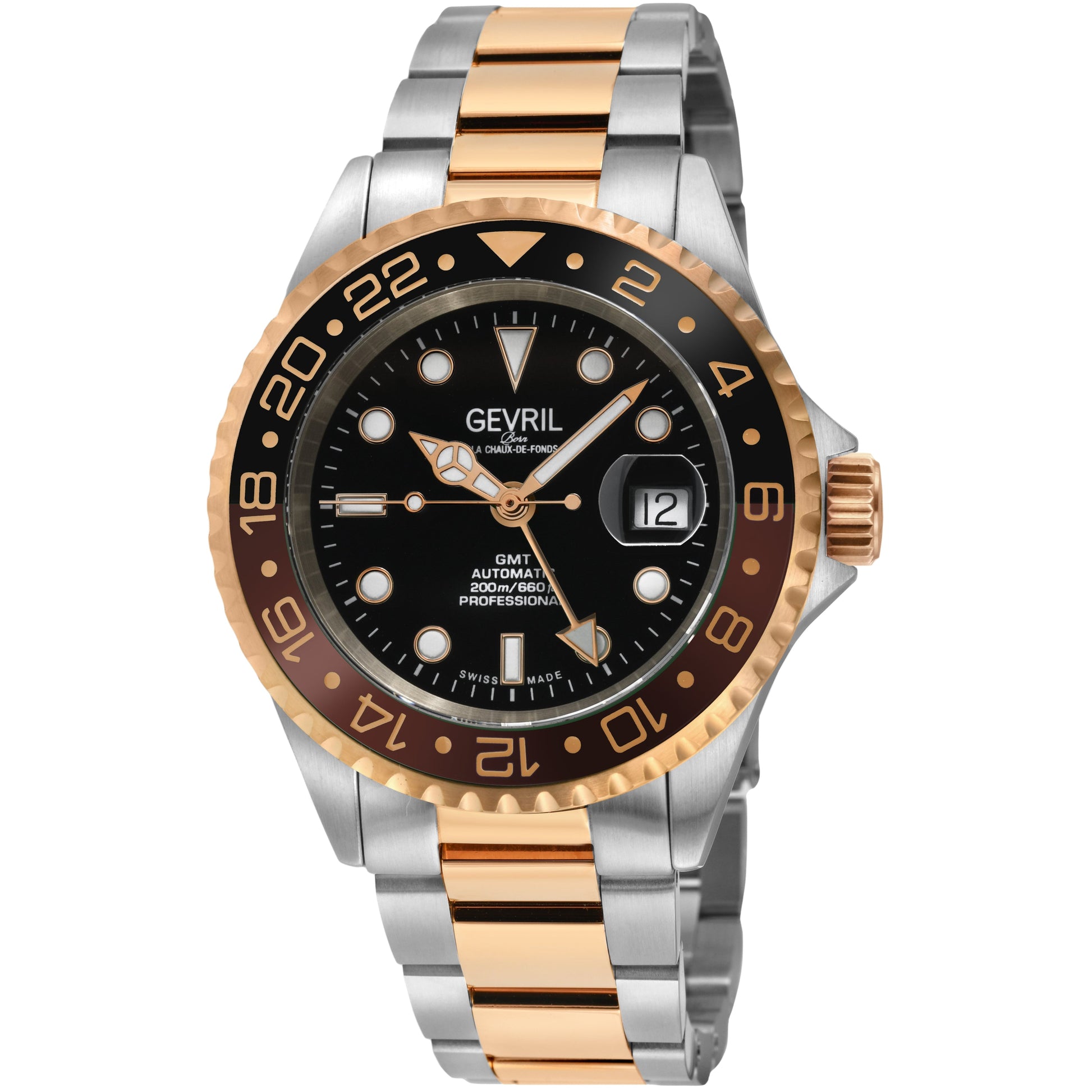 Gevril-Luxury-Swiss-Watches-Gevril Wall Street - Ceramic Bezel-4957A