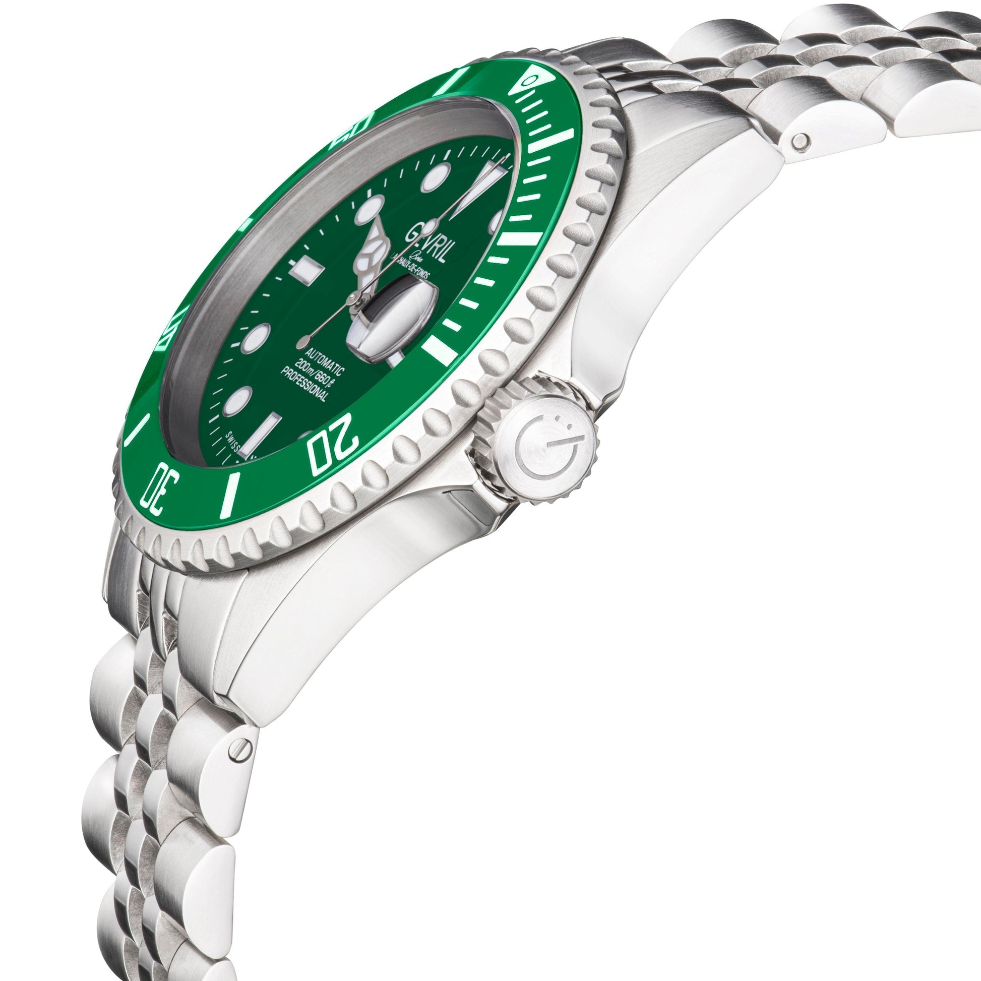 Gevril-Luxury-Swiss-Watches-Gevril Wall Street - Ceramic Bezel-