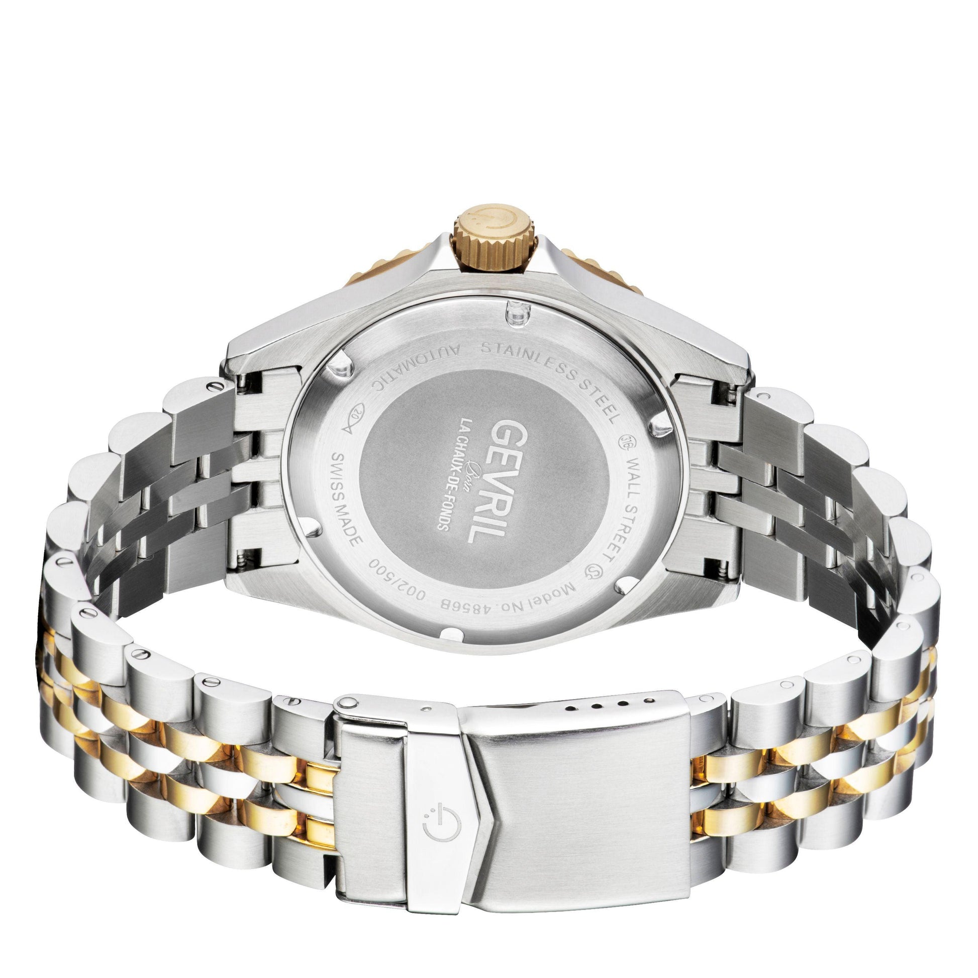 Gevril-Luxury-Swiss-Watches-Gevril Wall Street - Ceramic Bezel-
