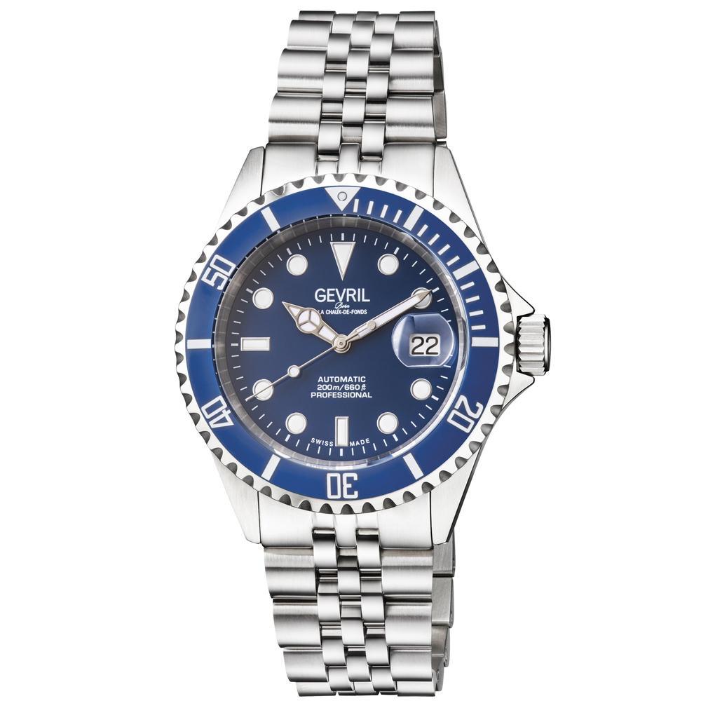 Gevril-Luxury-Swiss-Watches-Gevril Wall Street - Ceramic Bezel-