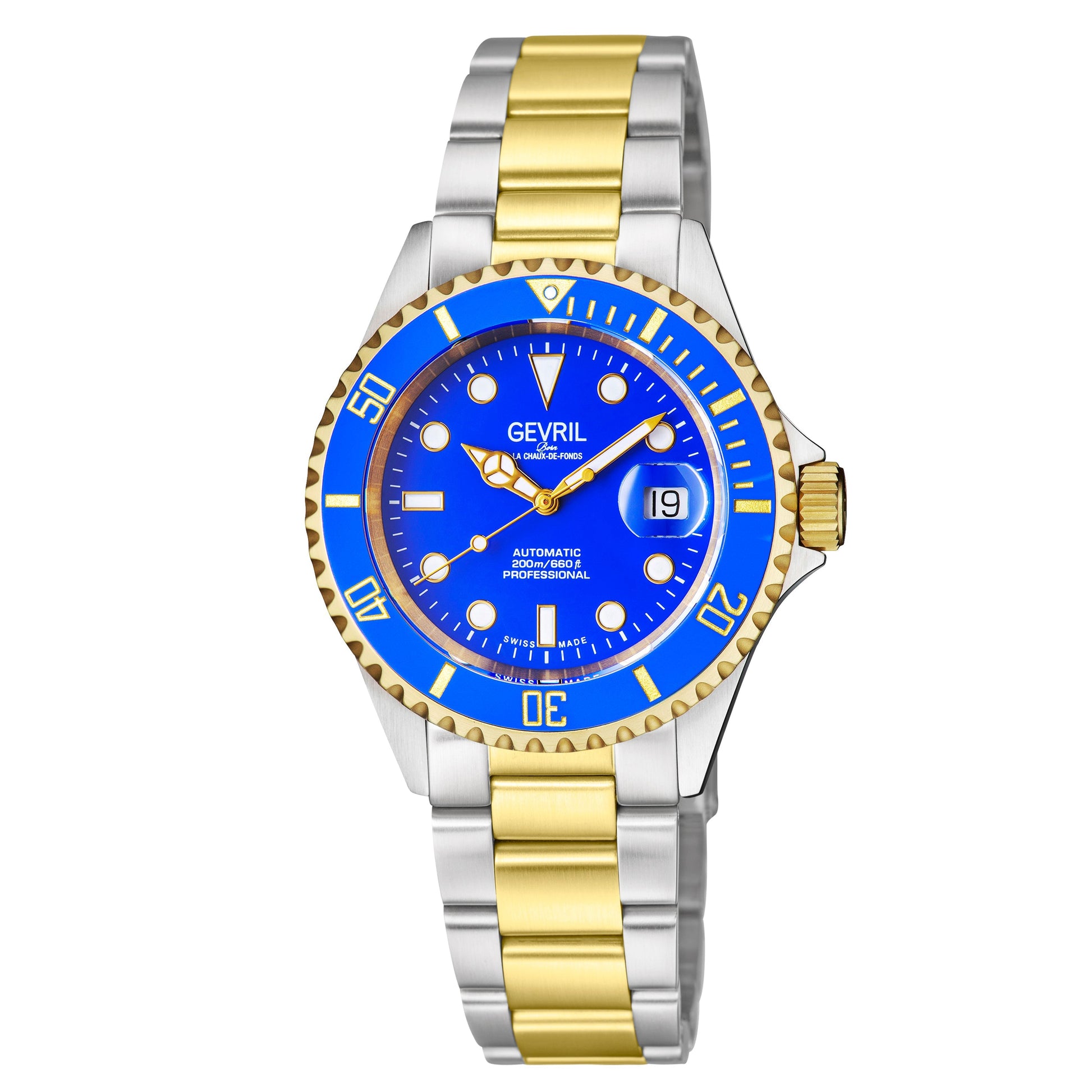 Gevril-Luxury-Swiss-Watches-Gevril Wall Street - Ceramic Bezel-