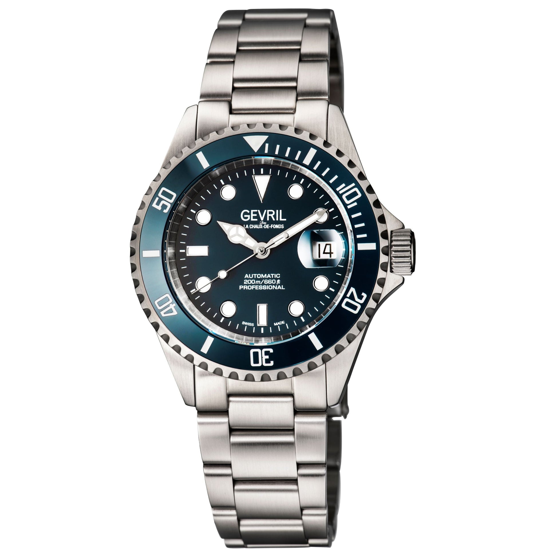 Gevril-Luxury-Swiss-Watches-Gevril Wall Street - Ceramic Bezel-