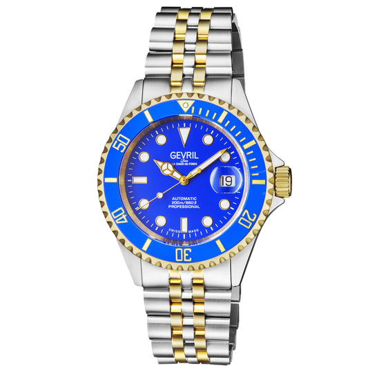 Gevril-Luxury-Swiss-Watches-Gevril Wall Street - Ceramic Bezel-