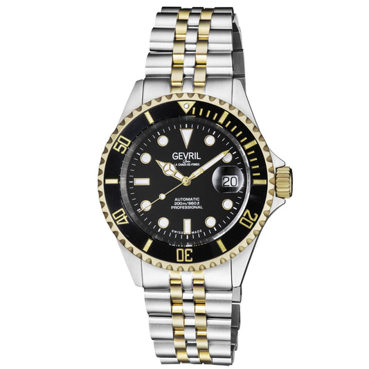 Gevril-Luxury-Swiss-Watches-Gevril Wall Street - Ceramic Bezel-