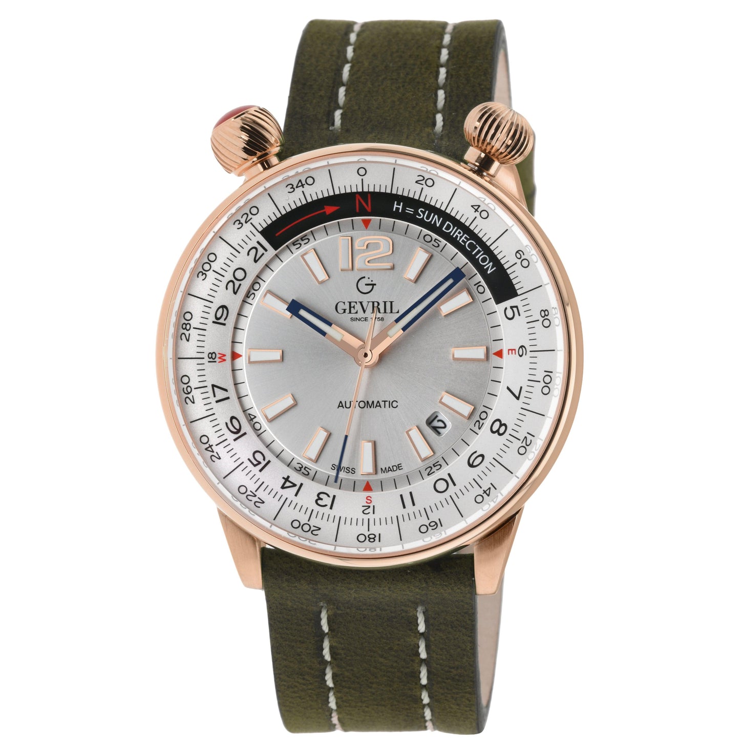 Gevril-Luxury-Swiss-Watches-Gevril Wallabout - Solar Compass-48564A