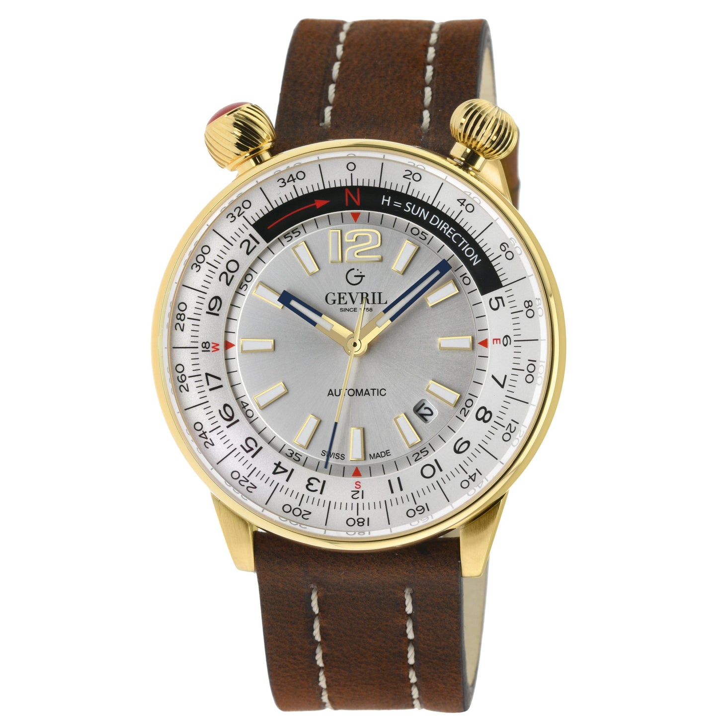 Gevril-Luxury-Swiss-Watches-Gevril Wallabout - Solar Compass-48565A