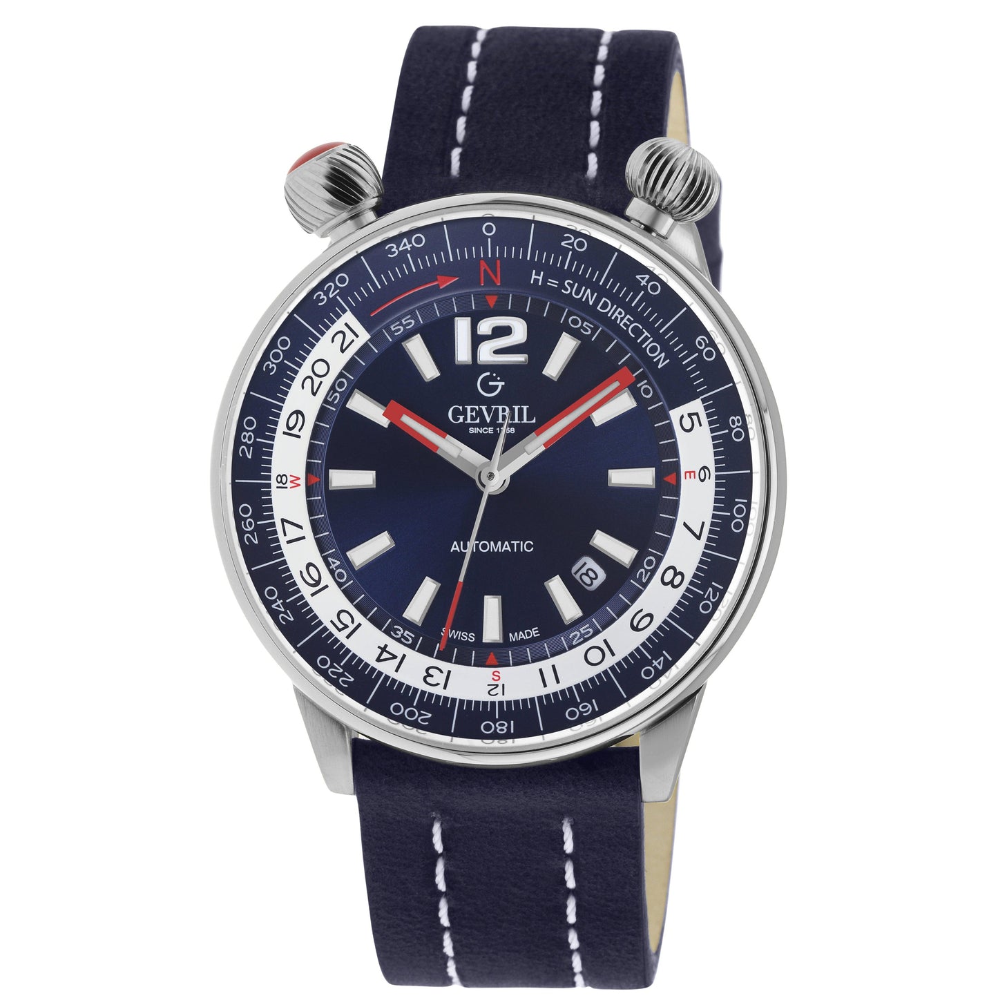 Gevril-Luxury-Swiss-Watches-Gevril Wallabout - Solar Compass-