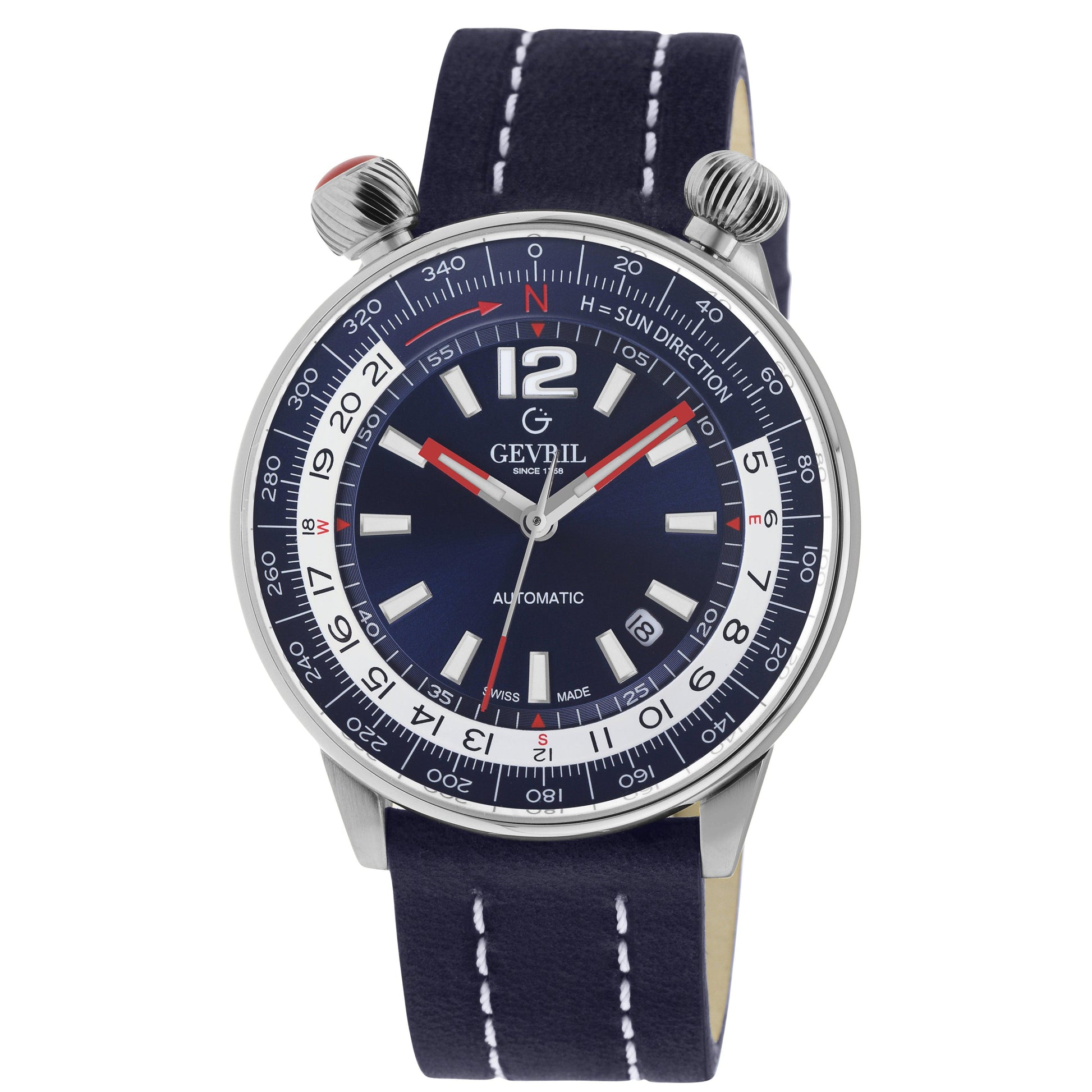 Gevril-Luxury-Swiss-Watches-Gevril Wallabout - Solar Compass-