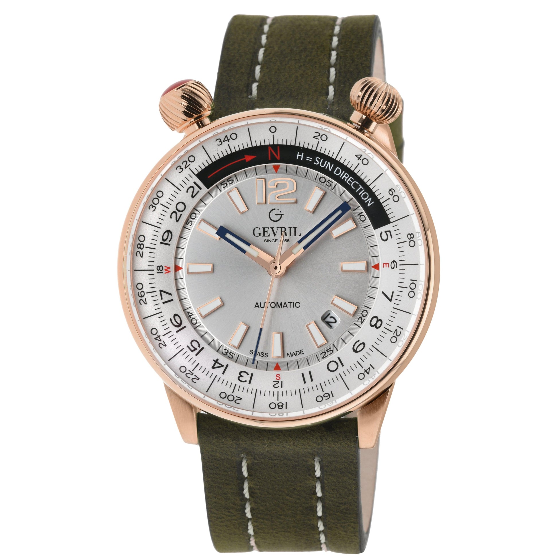 Gevril-Luxury-Swiss-Watches-Gevril Wallabout - Solar Compass-