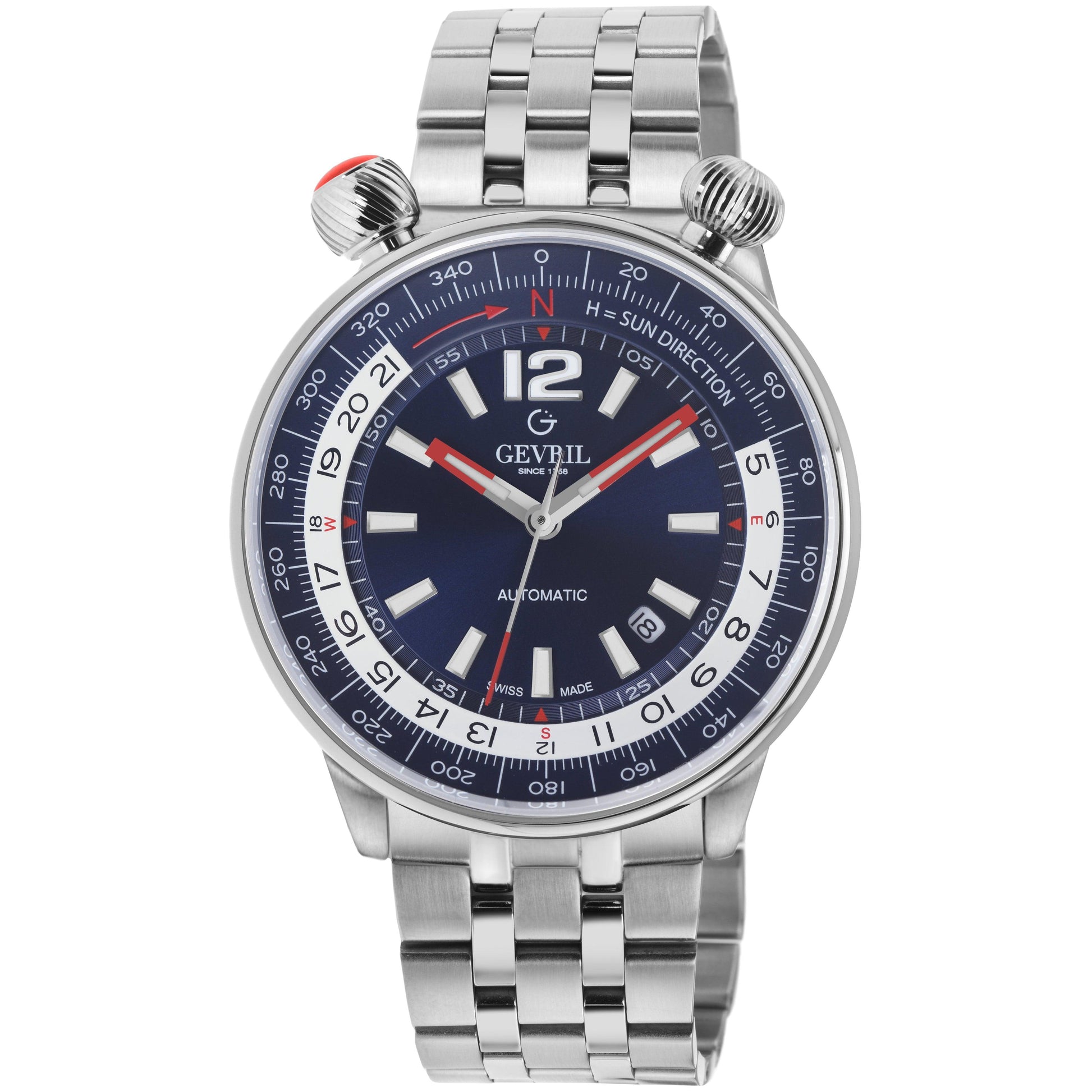 Gevril-Luxury-Swiss-Watches-Gevril Wallabout - Solar Compass-