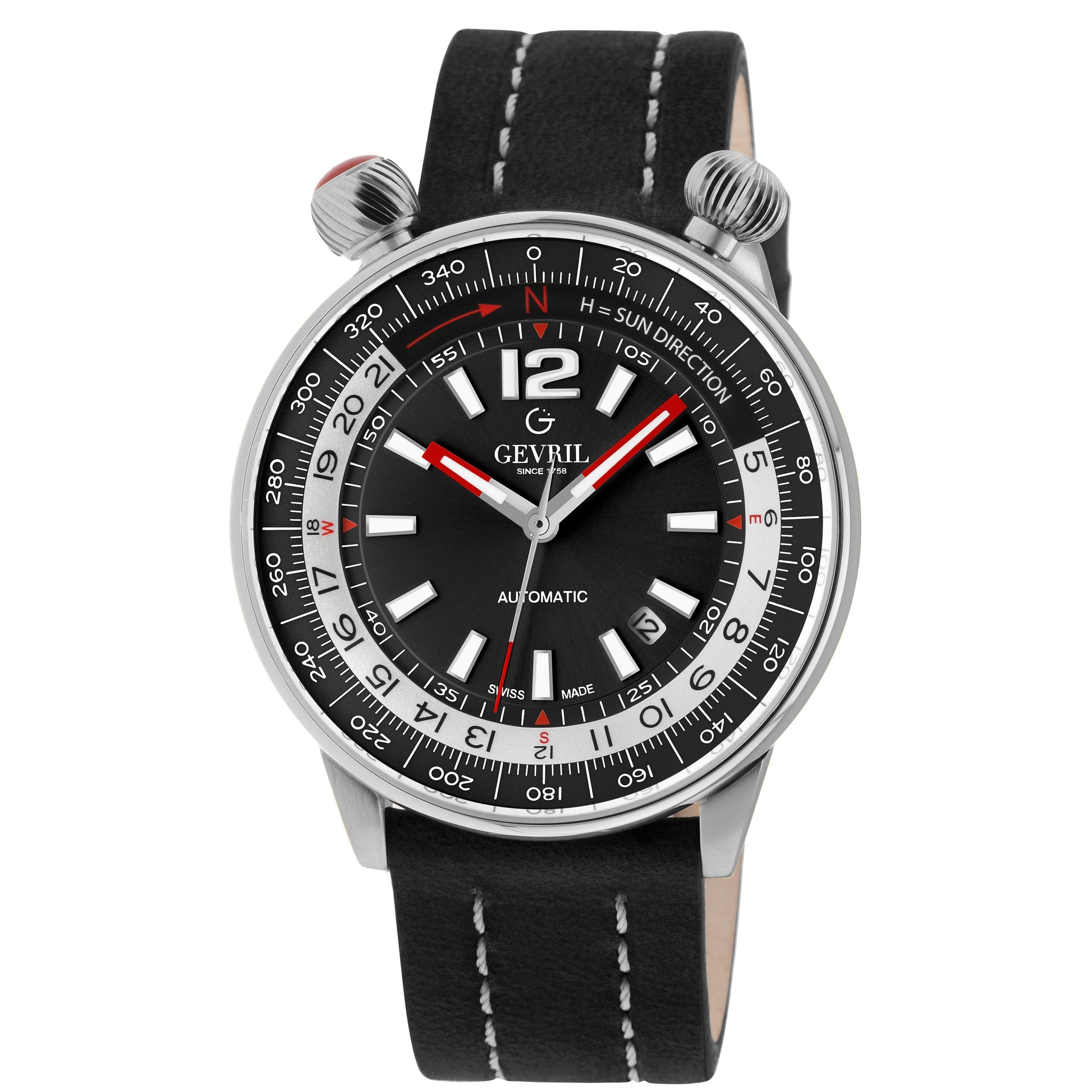Gevril-Luxury-Swiss-Watches-Gevril Wallabout - Solar Compass-